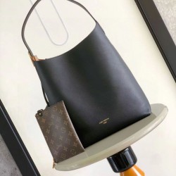 Replica Louis Vuitton Low Key Hobo bucket bag M24856 Black