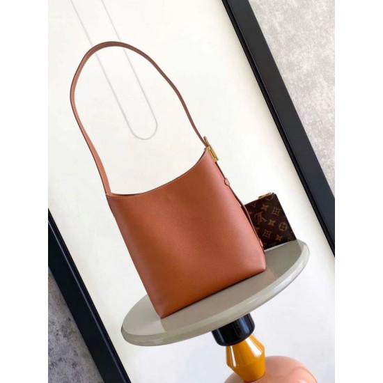 Replica Louis Vuitton Small Low Key Hobo Bucket Bag M25352 Brown