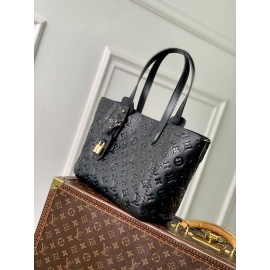 Replica Louis vuitton All In One PM bucket bag M25858 black Replica Louis vuitton All In One PM bucket bag M25858 black