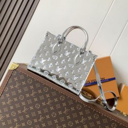 Replica Louis Vuitton Onthego PM Tote Bag M26373 Silver