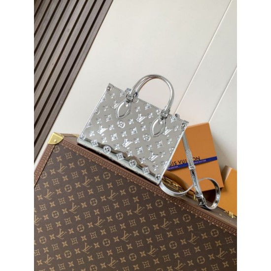 Replica Louis Vuitton Onthego PM Tote Bag M26373 Silver