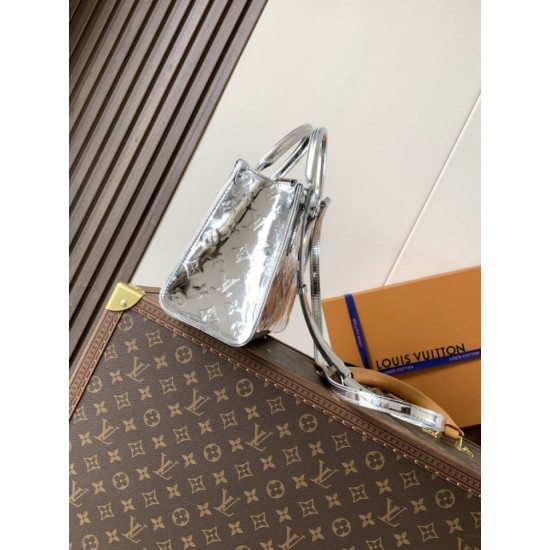 Replica Louis Vuitton Onthego PM Tote Bag M26373 Silver