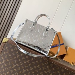 Replica Louis Vuitton Onthego PM Tote Bag M26373 Silver
