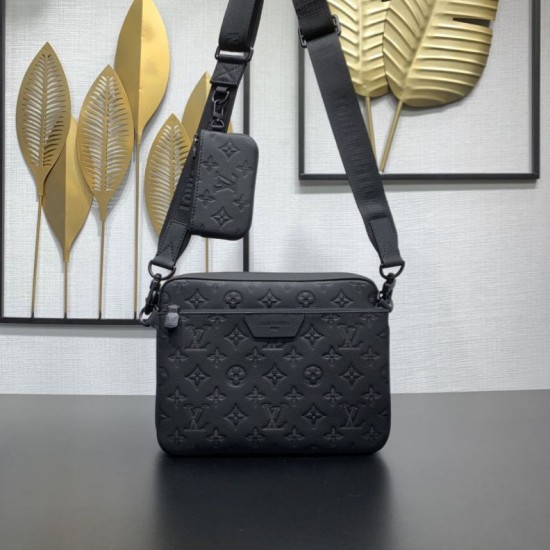 Replica Louis Vuitton Trio Messenger Men Bag M26713 Black Replica Louis Vuitton Trio Messenger Men Bag M26713 Black