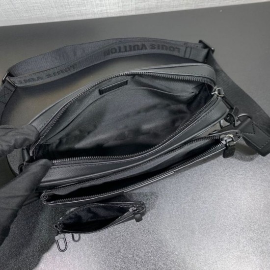 Replica Louis Vuitton Trio Messenger Men Bag M26713 Black Replica Louis Vuitton Trio Messenger Men Bag M26713 Black