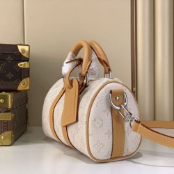 Replica LV M27161 Keepall Bandoulière 25 Bag Apricot Flower