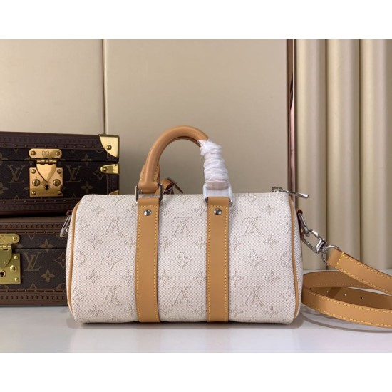 Replica LV M27161 Keepall Bandoulière 25 Bag Apricot Flower Replica LV M27161 Keepall Bandoulière 25 Bag Apricot Flower