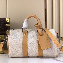 Replica LV M27161 Keepall Bandoulière 25 Bag Apricot Flower