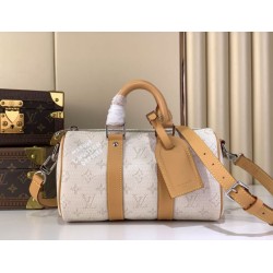 Replica Louis Vuitton Keepall Bandoulière 25 Bag M27161 Apricot Flower