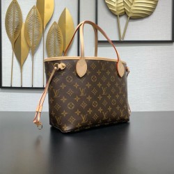 Replica Louis Vuitton M46979 Neverfull PM Tote Bag Brown