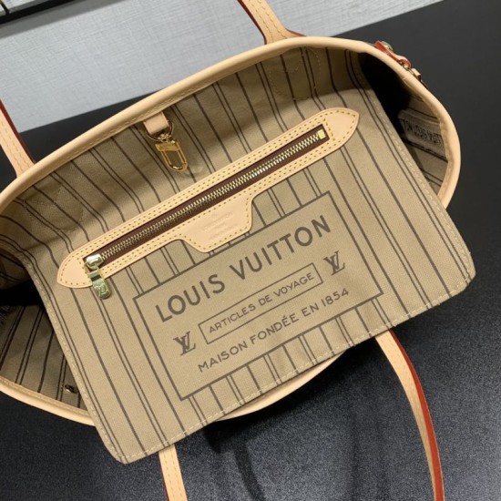 Replica Louis Vuitton M46979 Neverfull PM Tote Bag Brown Replica Louis Vuitton M46979 Neverfull PM Tote Bag Brown