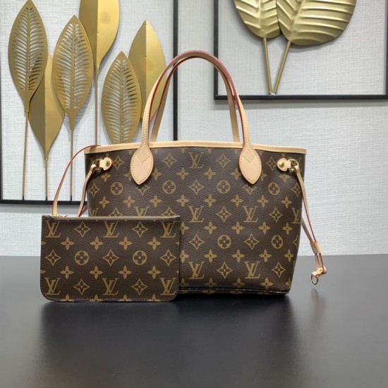 Replica Louis Vuitton M46979 Neverfull PM Tote Bag Brown Replica Louis Vuitton M46979 Neverfull PM Tote Bag Brown