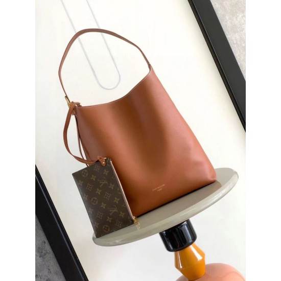 Replica Louis Vuitton Low Key Hobo bucket bag m24974 Brown
