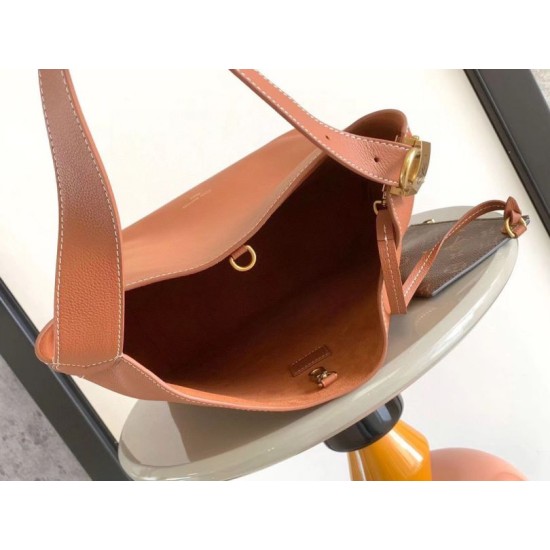 Replica Louis Vuitton Low Key Hobo bucket bag m24974 Brown