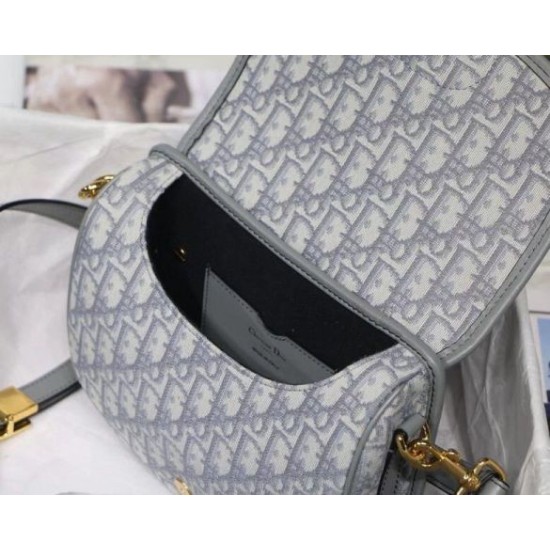 Replica Dior Medium Bobby Bag In Grey Dior Oblique Canvas Fake Dior Medium Bobby Bag In Grey Dior Oblique Canvas Replica