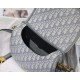 Replica Dior Medium Bobby Bag In Grey Dior Oblique Canvas Fake Dior Medium Bobby Bag In Grey Dior Oblique Canvas Replica