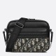 Replica Dior Mini Rider 2.0 Zipped Messenger Bag in Beige Oblique with Black Leather Replica Dior Mini Rider 2.0 Zipped Messenger Bag in Beige Oblique with Black Leather