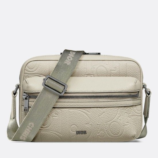 Replica Dior Rider 2.0 Zipped Messenger Bag in Beige Gravity Leather Fake Dior Rider 2.0 Zipped Messenger Bag in Beige Gravity Leather Replica