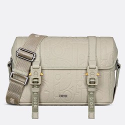 Replica Dior Hit the Road Flap Messenger Bag in Beige Gravity Leather
