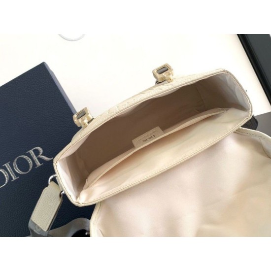 Replica Dior Hit the Road Flap Messenger Bag in Beige Gravity Leather Replica Dior Hit the Road Flap Messenger Bag in Beige Gravity Leather