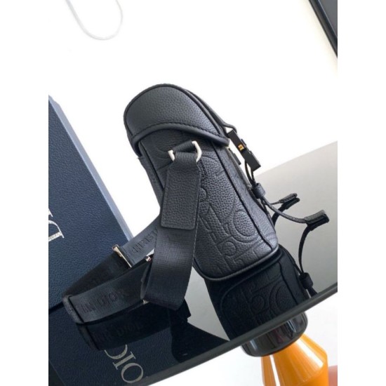 Replica Dior Hit the Road Flap Messenger Bag in Black Gravity Leather Fake Dior Hit the Road Flap Messenger Bag in Black Gravity Leather Replica