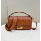 Replica Fendi Medium Baguette Bag in Brown FF Nappa Leather Replica Fendi Medium Baguette Bag in Brown FF Nappa Leather