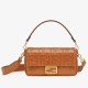 Replica Fendi Medium Baguette Bag in Brown FF Nappa Leather Replica Fendi Medium Baguette Bag in Brown FF Nappa Leather