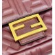 Fake Fendi Medium Baguette Bag in Burgundy FF Nappa Leather Replica Replica Fendi Medium Baguette Bag in Burgundy FF Nappa Leather