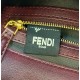 Fake Fendi Medium Baguette Bag in Burgundy FF Nappa Leather Replica Replica Fendi Medium Baguette Bag in Burgundy FF Nappa Leather