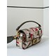 Fake Fendi Baguette Medium Bag in Canvas with Multicolor FF Embroidery Replica Fake Fendi Baguette Medium Bag in Canvas with Multicolor FF Embroidery Replica