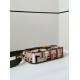 Fake Fendi Baguette Medium Bag in Canvas with Multicolor FF Embroidery Replica Fake Fendi Baguette Medium Bag in Canvas with Multicolor FF Embroidery Replica