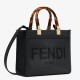 Fake Fendi Sunshine Small Tote Bag In Black Calfskin Replica Replica Fendi Sunshine Small Tote Bag In Black Calfskin