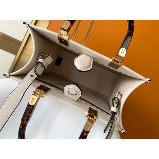 Replica Fendi Sunshine Small Tote Bag In White Calfskin Replica Fendi Sunshine Small Tote Bag In White Calfskin