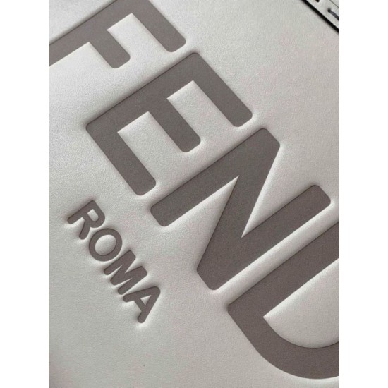 Replica Fendi Sunshine Small Tote Bag In White Calfskin Replica Fendi Sunshine Small Tote Bag In White Calfskin