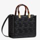 Replica Fendi Sunshine Small Tote Bag In Black FF Calfskin Replica Fendi Sunshine Small Tote Bag In Black FF Calfskin