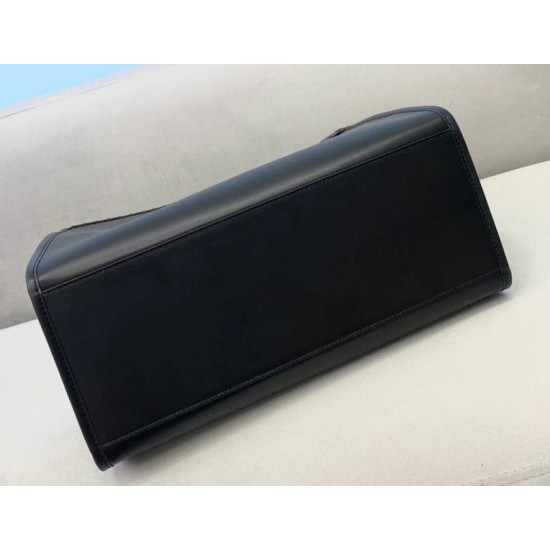 Fake Fendi Sunshine Medium Shopper Bag In Black Calfskin Replica Replica Fendi Sunshine Medium Shopper Bag In Black Calfskin
