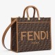 Replica Fendi Sunshine Medium Tote Bag in Brown FF Jacquard Fabric Replica Fendi Sunshine Medium Tote Bag in Brown FF Jacquard Fabric