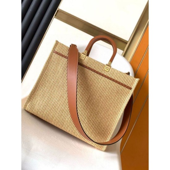 Replica Fendi Sunshine Medium Tote Bag in Natural Straw Fake Fendi Sunshine Medium Tote Bag in Natural Straw Replica