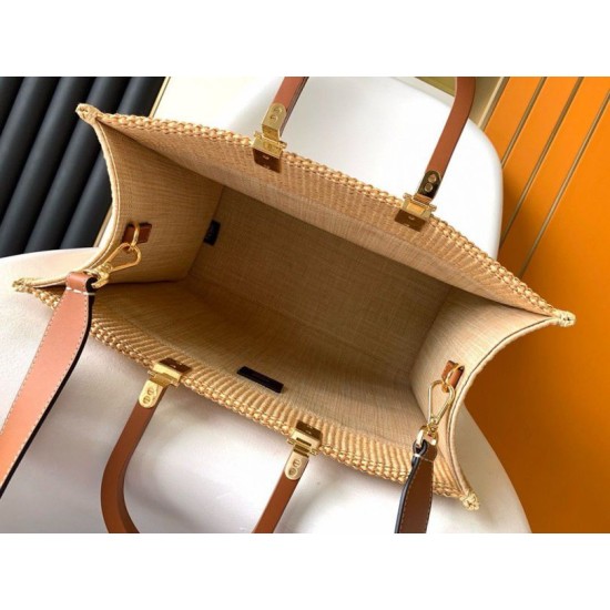 Replica Fendi Sunshine Medium Tote Bag in Natural Straw Fake Fendi Sunshine Medium Tote Bag in Natural Straw Replica