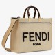 Replica Fendi Sunshine Medium Tote Bag in Black and Natural Straw Replica Fendi Sunshine Medium Tote Bag in Black and Natural Straw