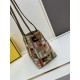 Replica Fendi Small Roll Tote in Canvas with Multicolor FF Embroidery Fake Fendi Small Roll Tote in Canvas with Multicolor FF Embroidery Replica