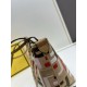Replica Fendi Small Roll Tote in Canvas with Multicolor FF Embroidery Fake Fendi Small Roll Tote in Canvas with Multicolor FF Embroidery Replica