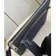 Fake Louis Vuitton Takeoff Pouch in Navy Blue LV Aerogram Leather M11486 Replica Replica Louis Vuitton Takeoff Pouch in Navy Blue LV Aerogram Leather M11486