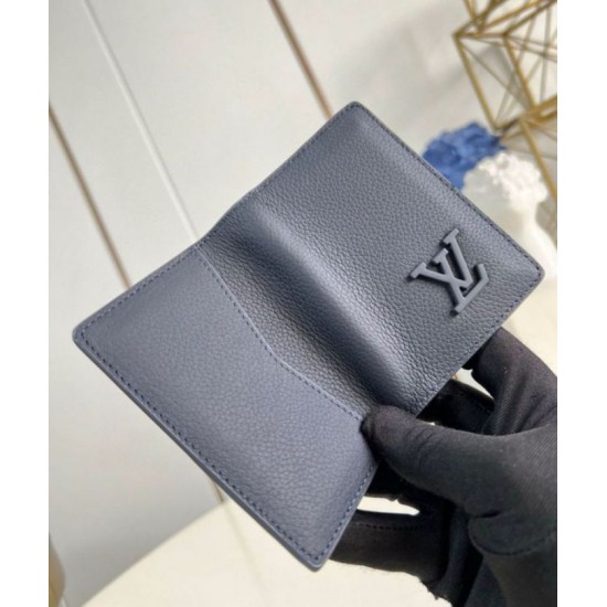 Replica Louis Vuitton Pocket Organizer in Navy Blue LV Aerogram Leather M11489 Fake Louis Vuitton Pocket Organizer in Navy Blue LV Aerogram Leather M11489 Replica