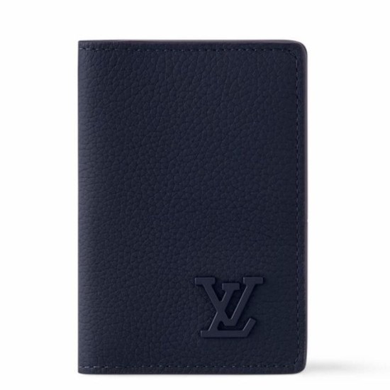 Replica Louis Vuitton Pocket Organizer in Navy Blue LV Aerogram Leather M11489 Fake Louis Vuitton Pocket Organizer in Navy Blue LV Aerogram Leather M11489 Replica