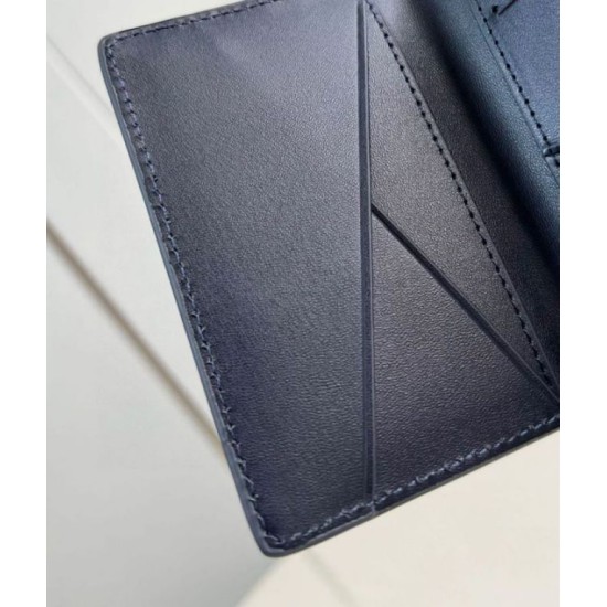 Replica Louis Vuitton Pocket Organizer in Navy Blue LV Aerogram Leather M11489 Fake Louis Vuitton Pocket Organizer in Navy Blue LV Aerogram Leather M11489 Replica