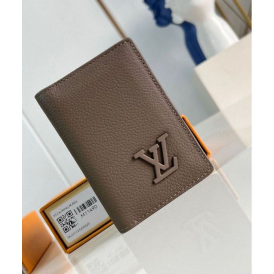 Replica Louis Vuitton Pocket Organizer in Mocha LV Aerogram Leather M11490 Replica Louis Vuitton Pocket Organizer in Mocha LV Aerogram Leather M11490