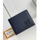 Replica Louis Vuitton Multiple Wallet in Navy Blue LV Aerogram Leather M11531 Fake Louis Vuitton Multiple Wallet in Navy Blue LV Aerogram Leather M11531 Replica