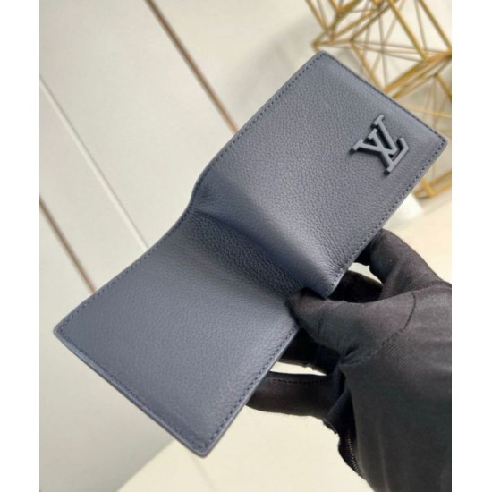 Replica Louis Vuitton Multiple Wallet in Navy Blue LV Aerogram Leather M11531 Fake Louis Vuitton Multiple Wallet in Navy Blue LV Aerogram Leather M11531 Replica