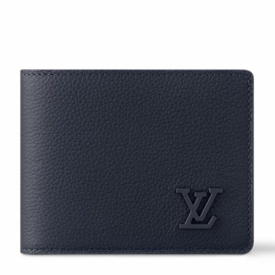 Replica Louis Vuitton Multiple Wallet in Navy Blue LV Aerogram Leather M11531 Fake Louis Vuitton Multiple Wallet in Navy Blue LV Aerogram Leather M11531 Replica
